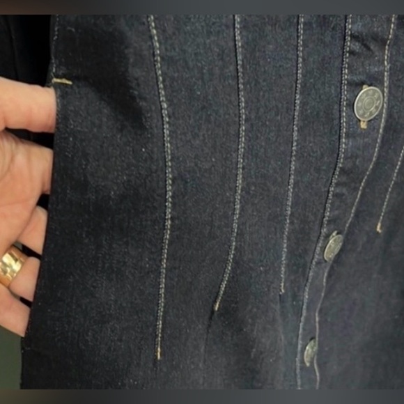 NWT $139 Classic Dark Denim Duster/Coat/Dress - Picture 7 of 13